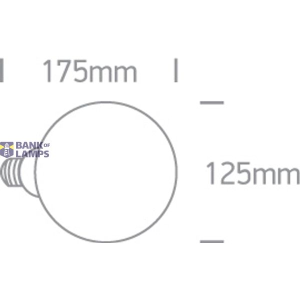 RETRO LED 7W AMBER G125 E27 230V DIMMABLE image 2