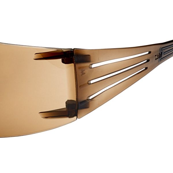 3M™ SecureFit™ 400 Safety Glasses, Black/Brown Frame, Scotchgard™ Anti image 7