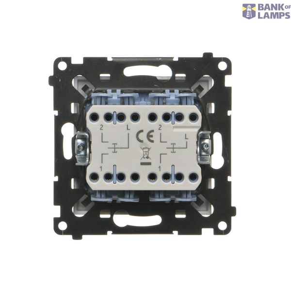 SOON ON SALE, R-TV-SAT pass through aerial socket, (module), Simon 24, IP20/IP44, cashmere image 1