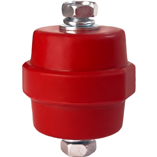 Busbar Insulator SM306R red, h=30mm, M6 image 1