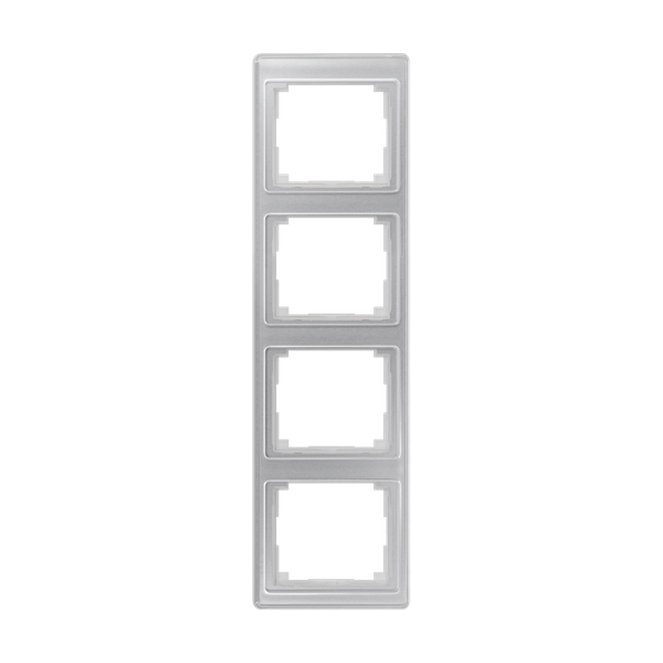 cover frame SL500 silver 4-fold vert. image 2
