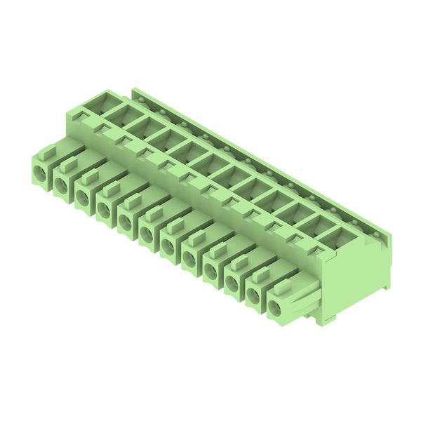 PCB plug-in connector, female plug, 3.81 mm, Number of poles: 12, 90°, Clamping yoke connection, Clamping range, max. : 1.5 mm², Box image 2