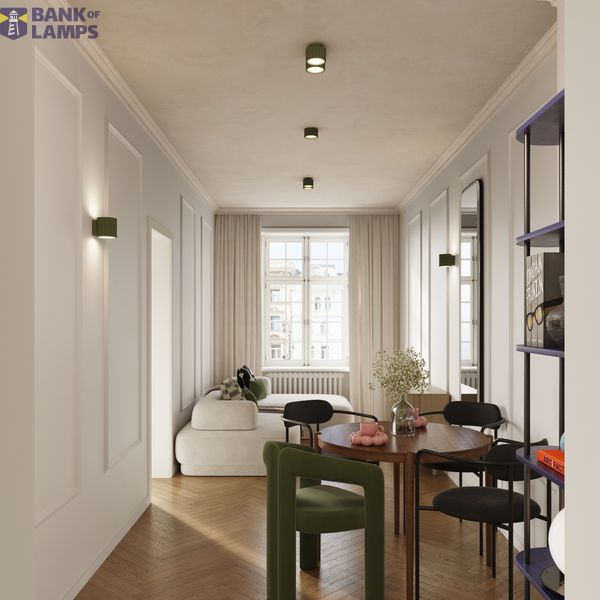 Ceiling lamp AURA 2 olive green Gx53 image 8