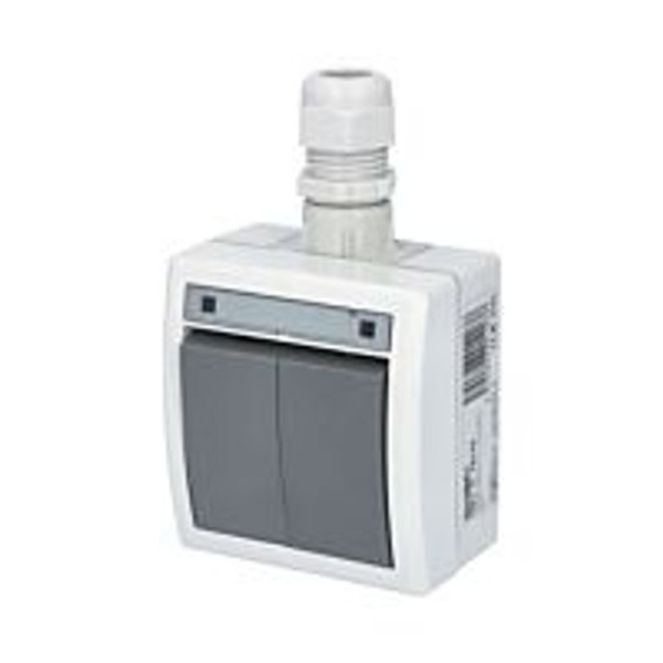 ATLAS switch serial no. 5 with M20 socket IP65 gray image 1