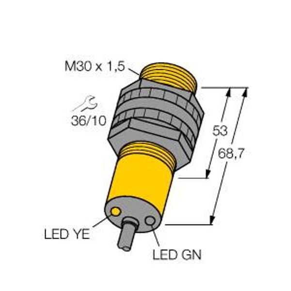 Photoelectric Sensor Diffuse Mode Sensor with Fixed-Field Background Suppression   S30SP6FF600 image 1