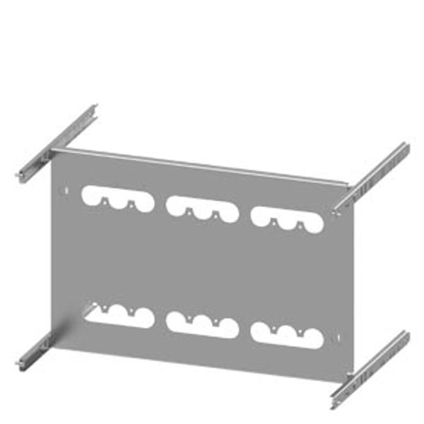 Mounting plate 3VA13 (400 A), 3VA14 (630 A), 3VA23 (400 A), 3VA24 (630 A), 3-pole, image 1