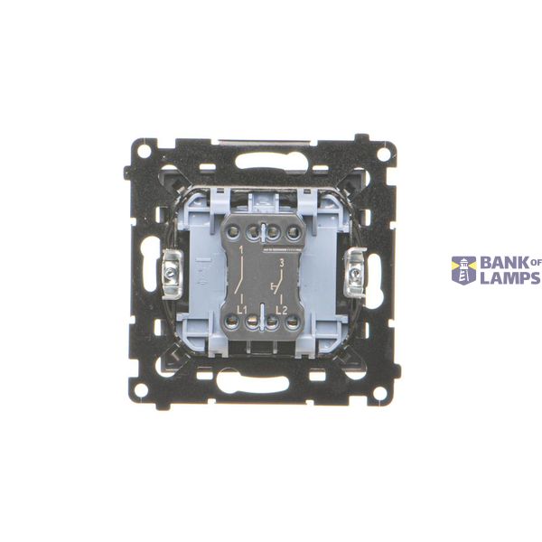 Socket outlet with earthing and shutters, Push In system, (module), Simon 24, IP20, 16A, graphite mat image 1