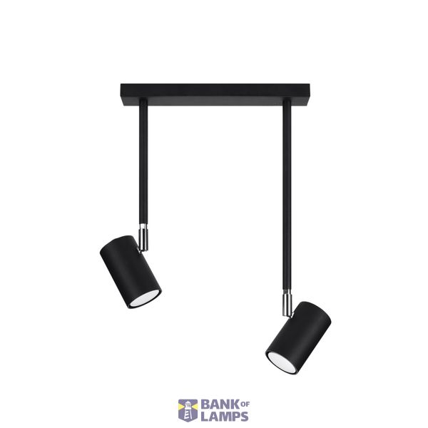 CEILING LAMP NORANO 2 BLACK GU10 2X40W IP20 image 7