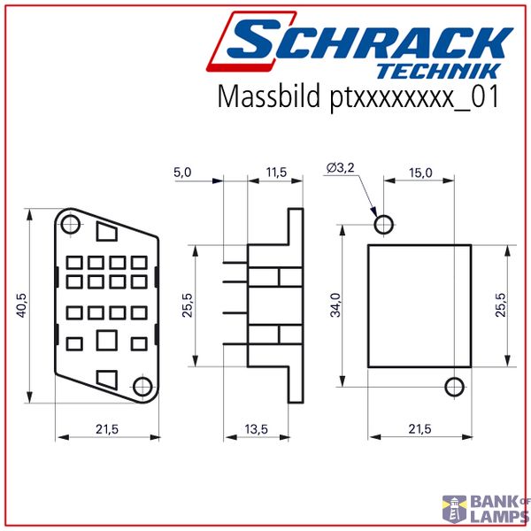 Retaining clip metal for PCB socket image 3