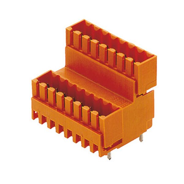 PCB plug-in connector, male header, closed side, THT solder connection, 3.50 mm, Number of poles: 16, 180°, Solder pin length (l): 4.5 mm, tinned, black, Box image 3