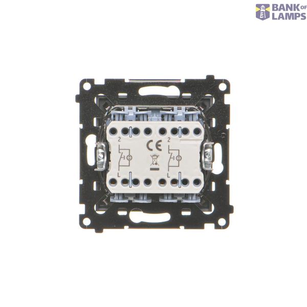 Splash-proof two way switch, IP54, 10AX, Screw, white image 1