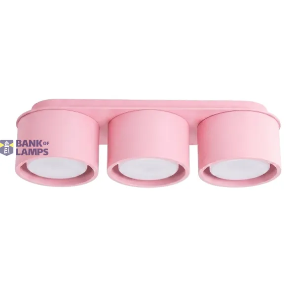 Ceiling lamp MODO 3 pink Gx53 image 1