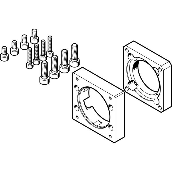 EAMF-A-48C-60G/H Motor flange image 1