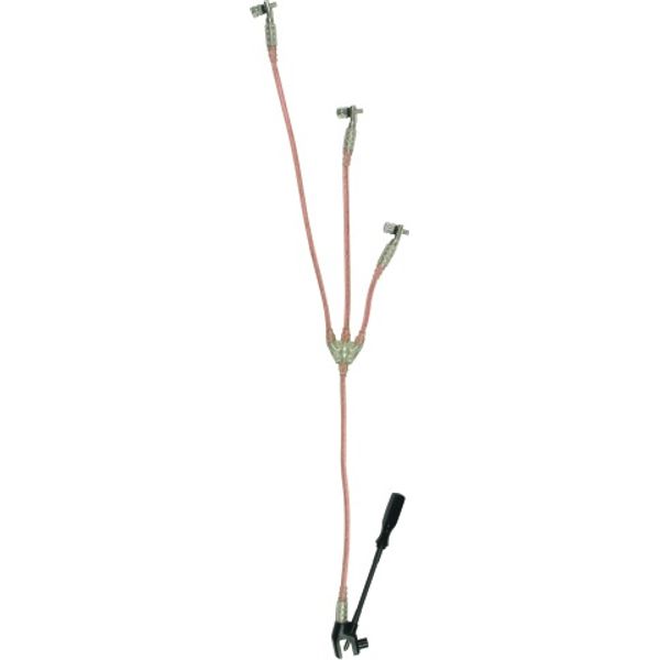 Three-pole earthing and short-circuiting device TI 25mm² w. M10 bolts image 1