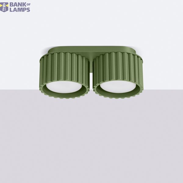Ceiling lamp AURA 2 olive green Gx53 image 10