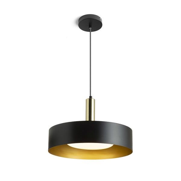 GIULIA 40 pendant black/gold brown brass 230V LED E27 30W image 1