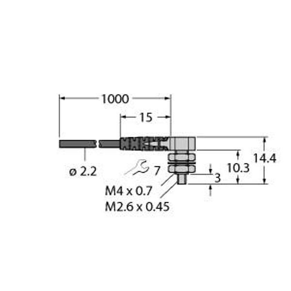 Plastic Fiber Single Conductor — Jacketed Optical Cable Made of Plastic Fiber   PIAT43UHFTA-VL image 1