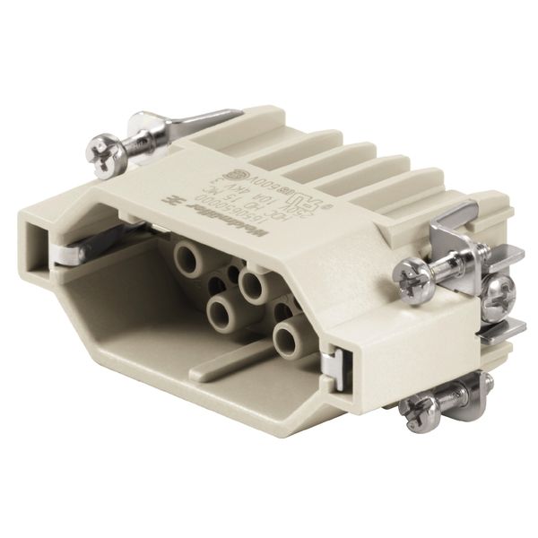 HDC insert, Male, 250 V, 10 A, Number of poles: 15, Crimp connection, Size: 2 image 1