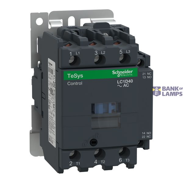 Contactor, TeSys Deca,3P(3NO),AC-3/AC-3e/ image 1