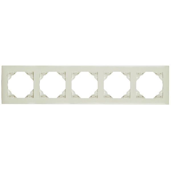FIVE-GANG FRAME IVORY image 2