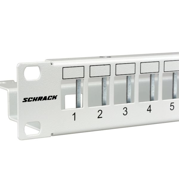 Patchpanel 19" empty for 24 modules (SFA)(SFB), 1U, RAL7035 image 8