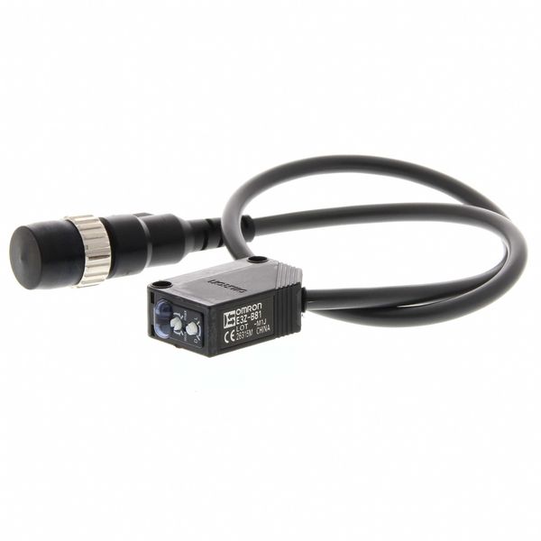 Photoelectric sensor, rectangular housing, red LED, retro-reflective, E3Z 7455E image 2