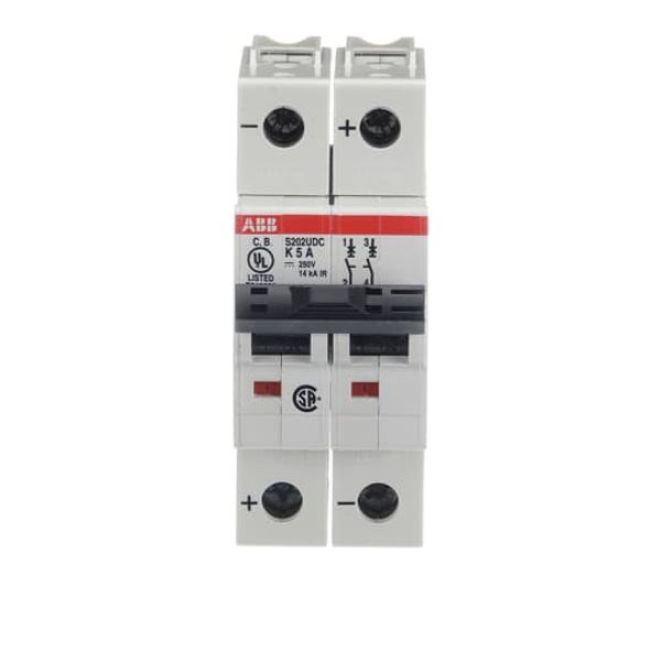 S202UDC-K5 Miniature Circuit Breaker - 2P - K - 5 A image 3