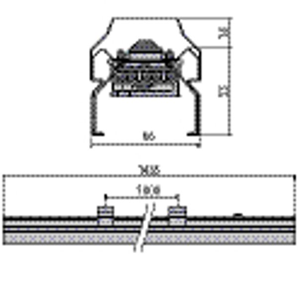 TRY RAIL-A1/5P L=1435mm AANVANGRAIL image 3