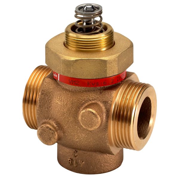 VM2 valve DN15 Kvs 4, PN25 Cast iron, external thread image 1