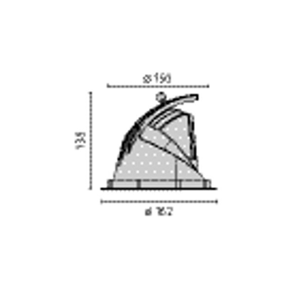EB434 LED (162mm) 27W 830 SPOT WIT DALI image 5