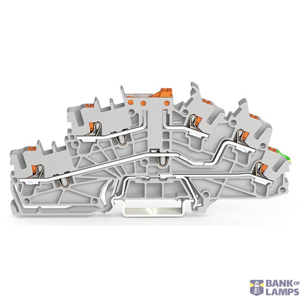 Multilevel installation terminal block with pivoting knife disconnect image 1