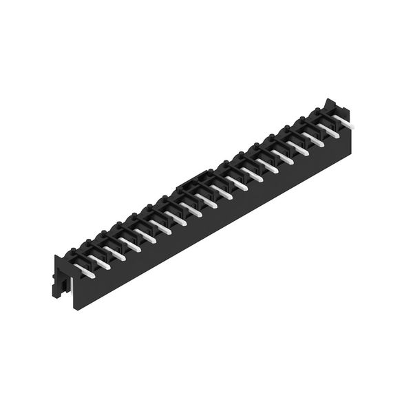 PCB plug-in connector, male header, open side, THT/THR solder connection, 5.00 mm, Number of poles: 18, 90°, Solder pin length (l): 3.2 mm, tinned, black, Box image 2