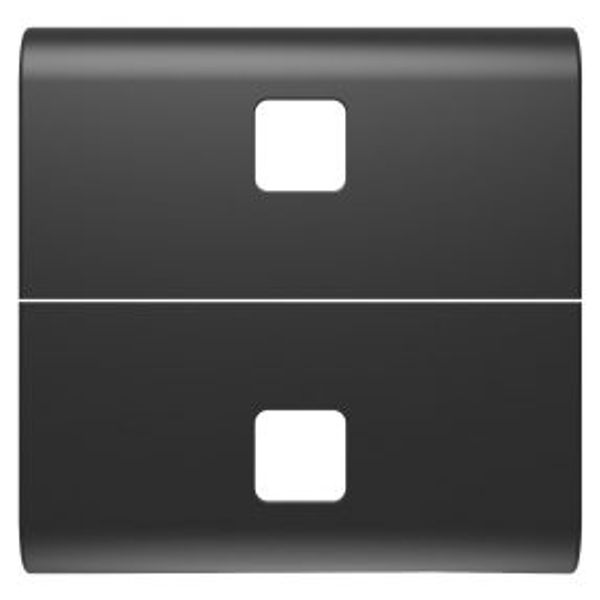 REPLACEABLE BUTTON KEY FOR AXIAL COMMANDS - TO BE COMPLETED WITH 2 LENS - 2 MODULES - SATIN BLACK - CHORUSMART image 1