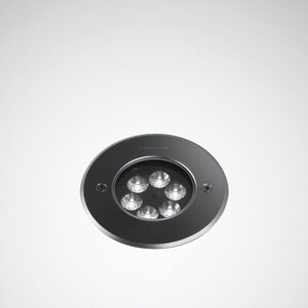 Ground-recessed luminaires Lutera 100 Lens Black ET 13W 850lm rotationally sym. wide (RB) IP68 IK10 3 SDCM 6378740 image 1