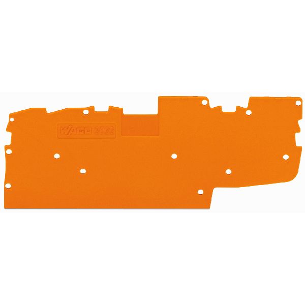 End and intermediate plate 1 mm thick orange image 1