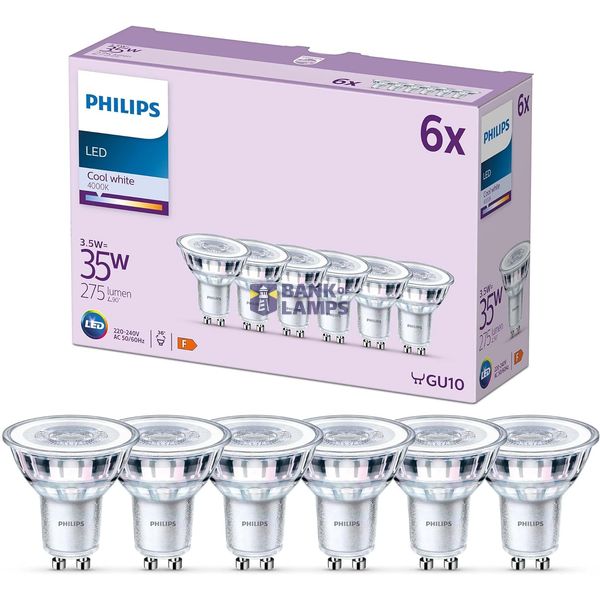 LEDClassic 3.5W (35W) GU10 WW 36D ND 6CT/4 EC image 1