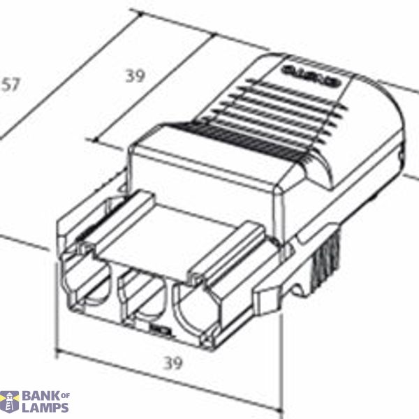 NBC21H1.S | Coupler 2-p plug, w/o 1-latch, blue image 1
