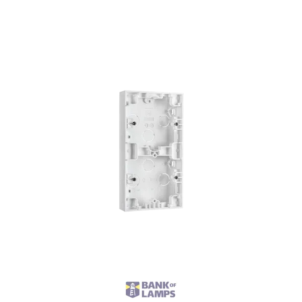 WALL BOX 2X 23MM WHITE 6-PACK image 1