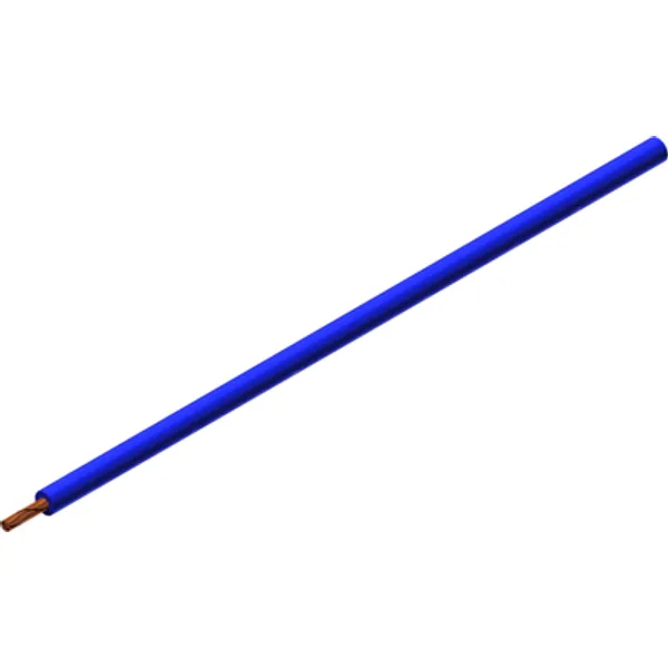 Silicone-switching strand, extremely flexible, halogen free, Cableline, 2.5 mm², 651 x 0.07 mm, blue, outer Ø 3.9 mm, 61.7556-10023 image 1