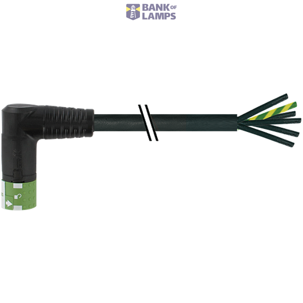 MQ15 female 270° with cable 600V AC type 3 PVC 6x2.5 bk 5m image 2