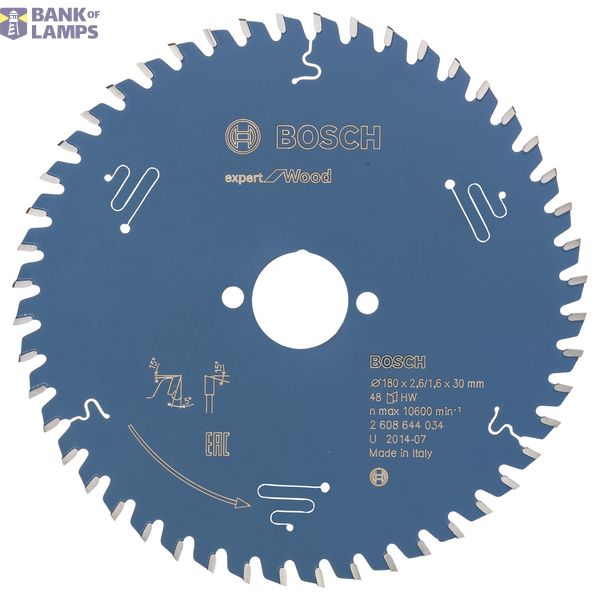 Circular saw blade Expert for Wood 180 x 30 x 2,6 mm, 48 image 1