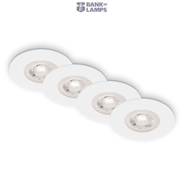 LED recessed spots, white, 4xLED-platine/4,9W image 1