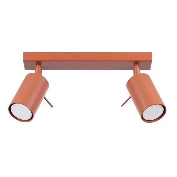 CEILING LAMP RING 2 RED OCHRE 2XGU10 image 1
