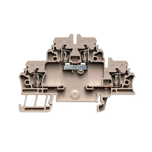 Z-series, Component terminal, Double-tier terminal, Rated cross-section: 2.5 mm², Tension-clamp connection image 1