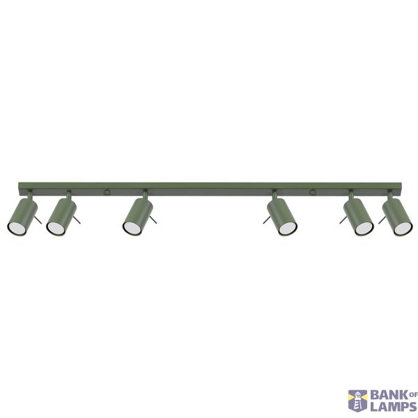 RING CEILING LAMP 6L OLIVE GREEN 6XGU10 image 3