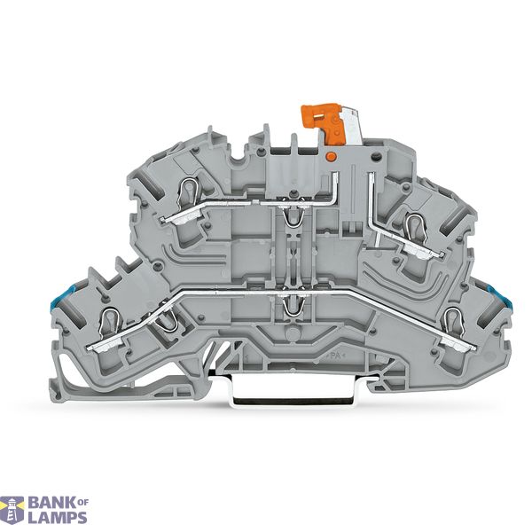 Double-deck disconnect terminal block with pivoting knife disconnect N image 1