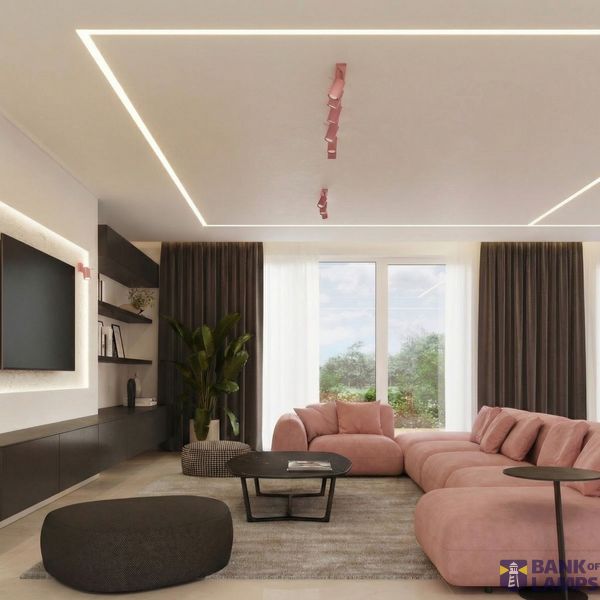 Ceiling lamp RING 4L pink image 6