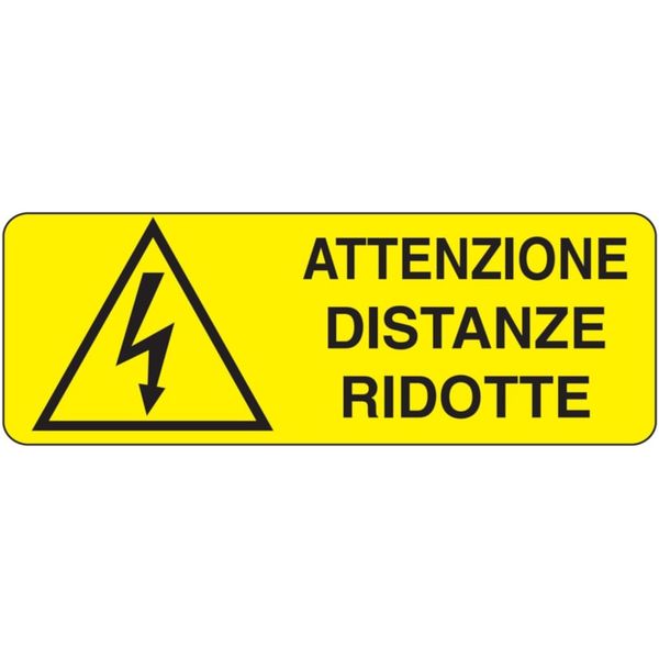 Adhesive for recta. danger sign - 350 x 125 mm image 1