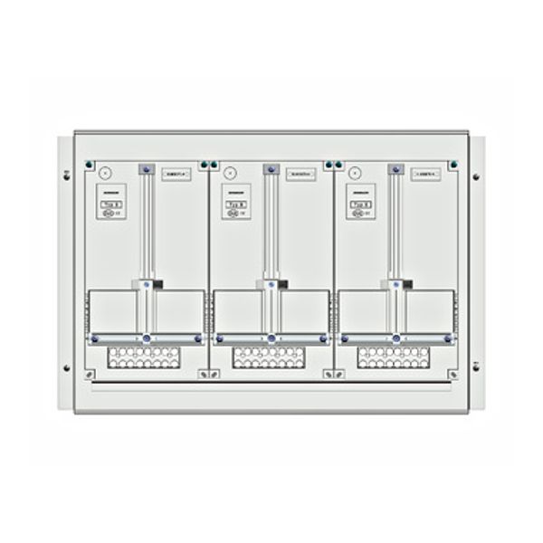 Meter box insert 1-row, 3 meter boards / 10 Modul heights image 1