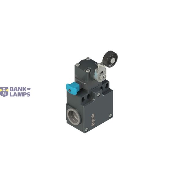 Position switch with roller lever and reset device image 1